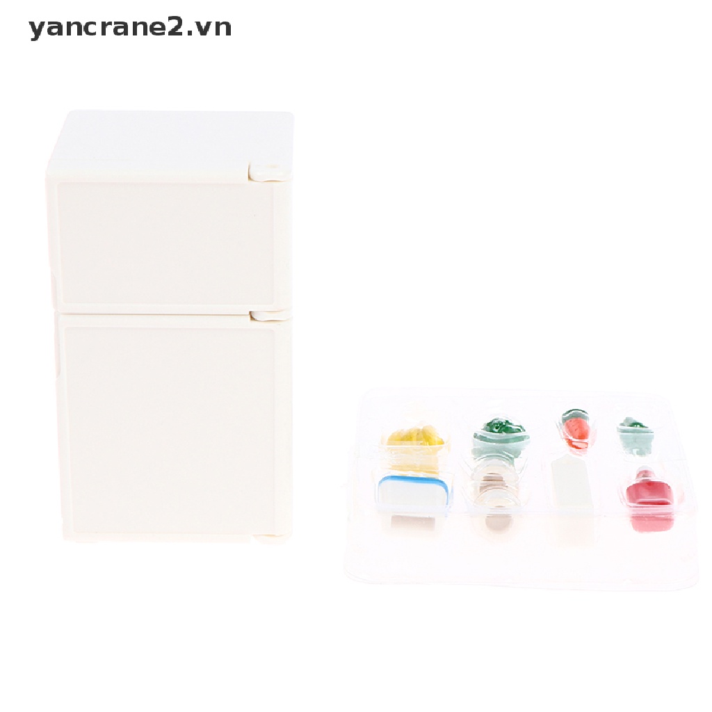 Set 16 Mô Hình Tủ Lạnh Màu Trắng Trang Trí Nhà Búp Bê 1: 12 {yancrane2.vn}