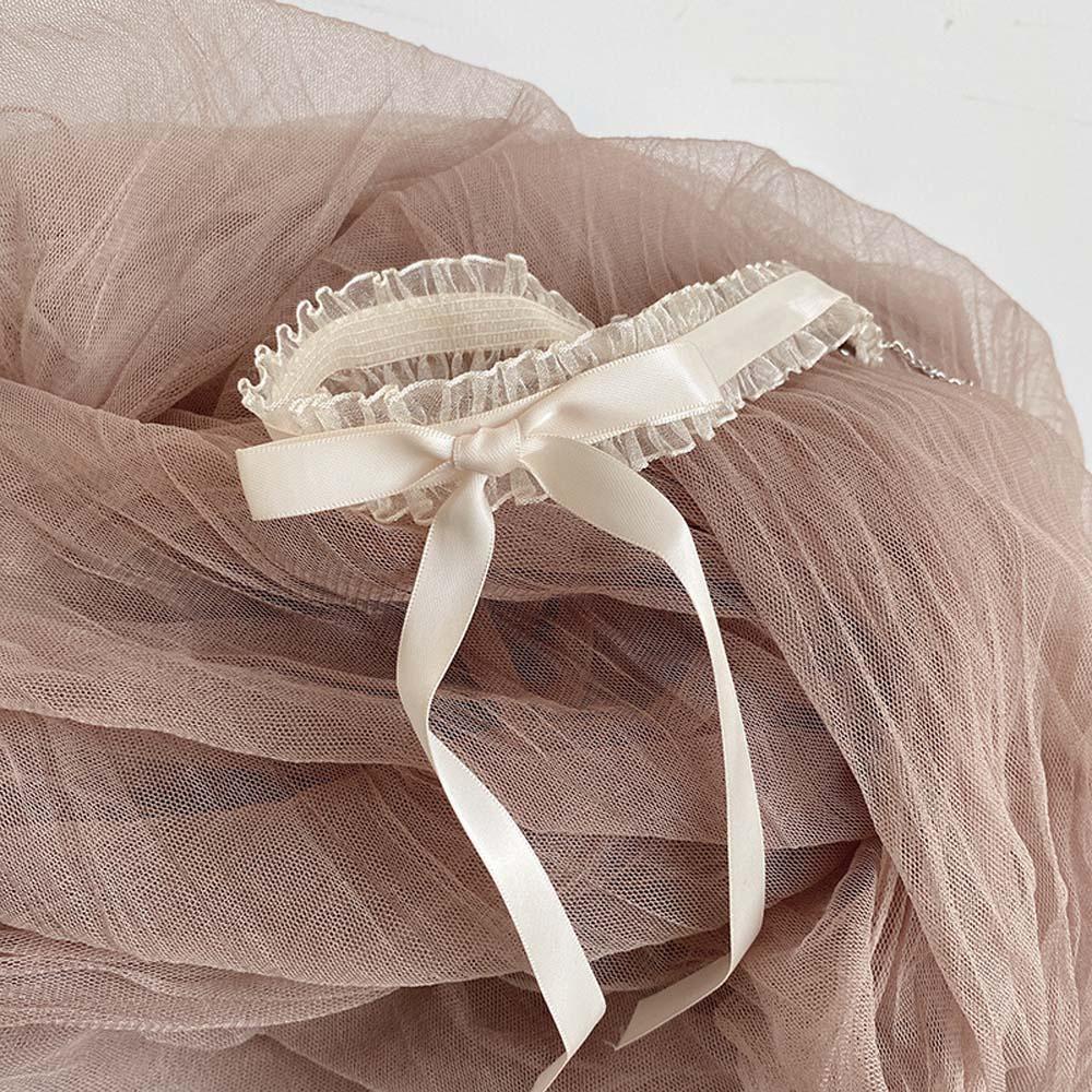 Vòng Cổ Choker Vải Lưới Phong Cách Hàn Quốc Ngọt Ngào Dành Cho Nữ