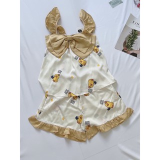 BỘ MẶC NHÀ 2 DÂY CHẤT LATIN SAM LUXURY M19