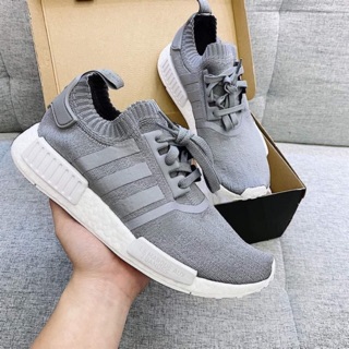 Giày sneaker Adidas NMD R1 Màu Xám Grey size 38.5 ( 7us)  chính hãng new 100% fullbox tag xách tay Hàn quốc