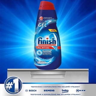 Gel rửa chén bát Finish All In One Max 650ml Shine & Protect [10 chức năng]
