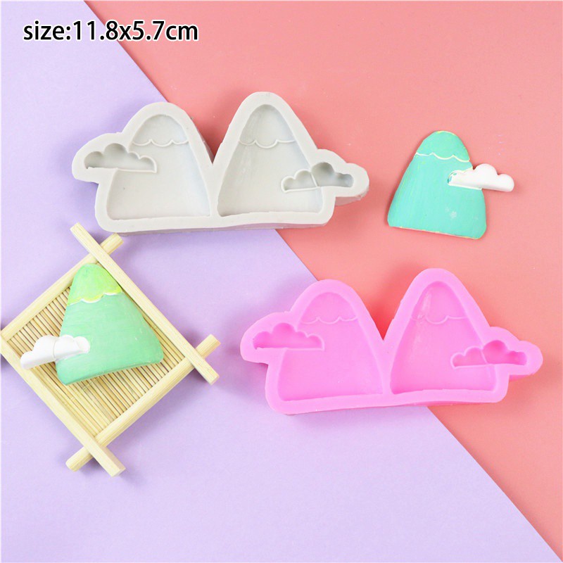 Dễ Thương Khuôn Silicon Làm Bánh Kẹo Hình Ngọn Núi / Đám Mây / Núi Nhỏ Xinh