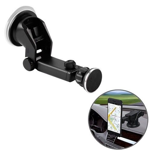 Retractable Strong Magnetic Support Cell Phone GPS Car Dash Holder Stand Mount