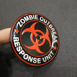Tem nhôm dán xe zombie outbreak 7.5cm