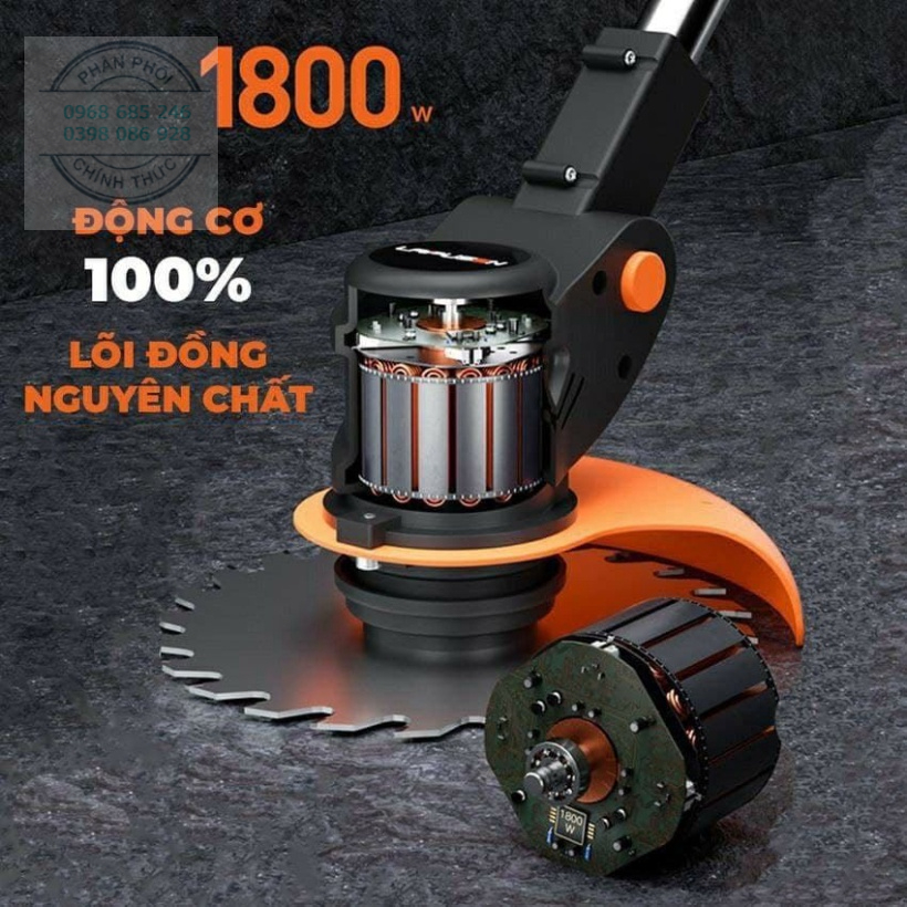 Máy cắt cỏ cầm tay dùng pin X2000 Máy tỉa cây đa năng dùng gia đình nhỏ gọn