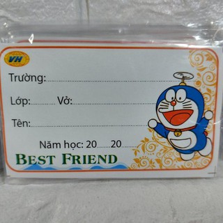 Set 50 nhãn vở Best Friend