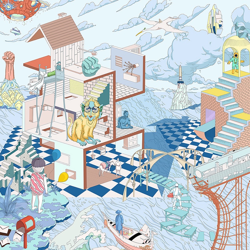 MAH Túi vải in Túi xách vải có sức chứa lớn thông thường