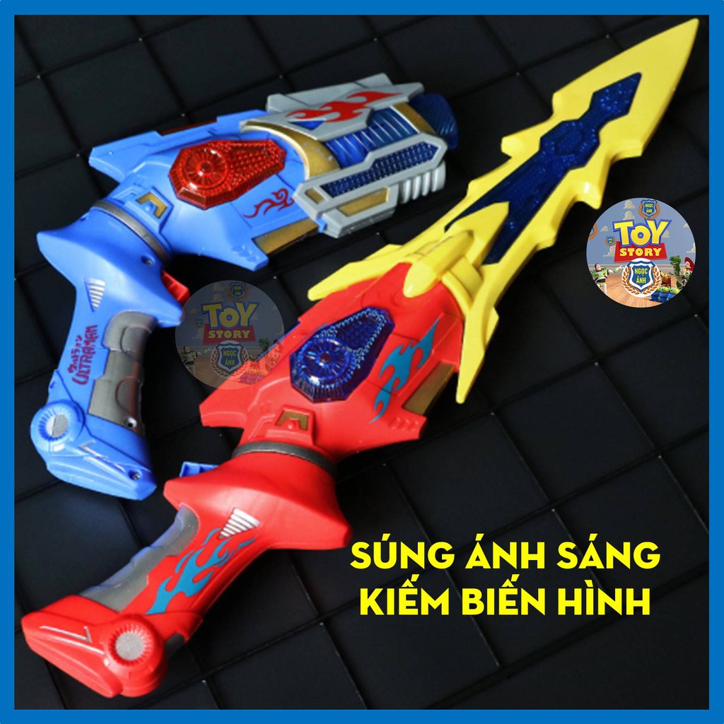Đồ Chơi Súng Biến Hình Kiếm Ánh Sáng Phát Nhạc SS-04 (Tặng Kèm Pin)
