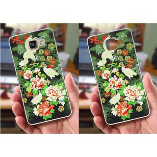 Ốp lưng Samsung A7 (2017) (dẻo viền trắng trong) - Hình Chim Công, Cá Chép, Cò