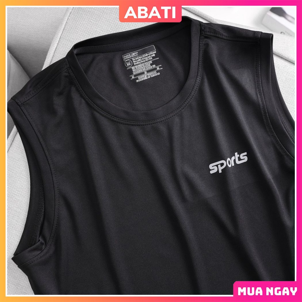 Áo ba lỗ nam nữ tanktop form rộng tậm GYM thun lạnh mềm mịn thoáng mát kiểu dáng thể thao đẹp cao cấp ABATI