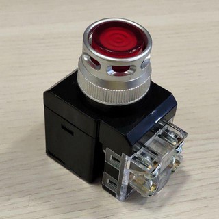 HanYoung Nút nhấn nhả có đèn 24V CRX-G25MD  - Hanyoung - phi 25