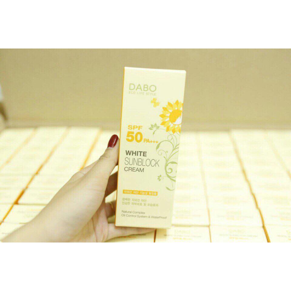 KEM CHỐNG NẮNG DABO WHITE SUNBLOCK CREAM SPF50 PA+++