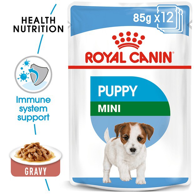 RoyalCannin-Pate/Thức ăn ướt Mini Puppy 85g dành cho chó con từ 2-10 tháng tuổi, giống nhỏ bổ sung dinh dưỡng và vitamin