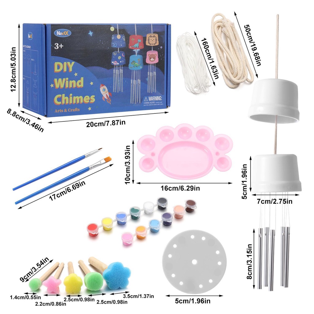 PINEVN Chuông Gió May Mắn Treo Trang Trí Nhà Cửa