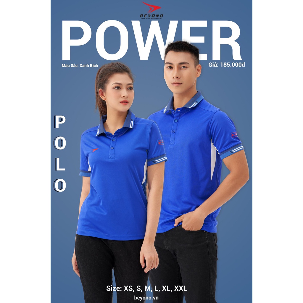 [Unisex] Áo Thể Thao Polo Beyono Power - Phong cách trẻ trung, năng động, đa năng, vải Be-Nippy thấm hút mồ hôi cực tốt