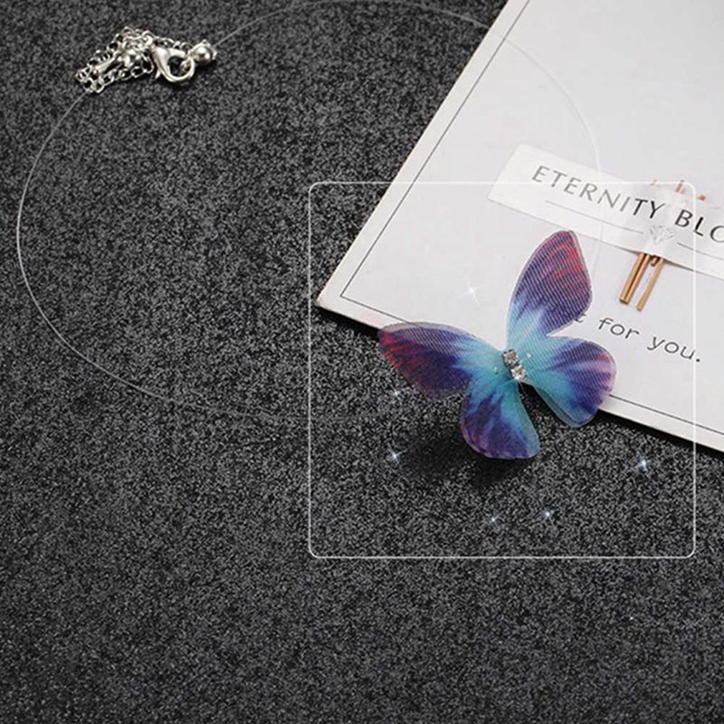 Vòng cổ choker mặt bướm trong suốt nhiều màu | BigBuy360 - bigbuy360.vn