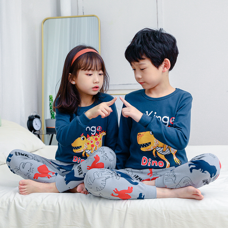 Bộ quần áo ngủ pijama in họa tiết hoạt hình xinh xắn cho bé