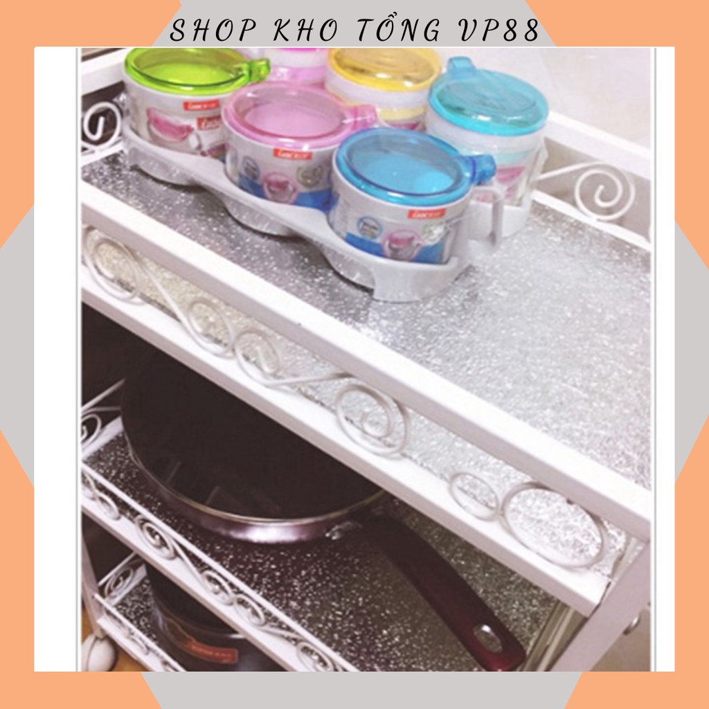 Cuộn Giấy Bạc Dán Bếp Cách Nhiệt, Miếng Decal Dán Tường Nhà Bếp Chống Thấm Bền Đẹp (2 mét khổ 40cm) 2456 SHOP KHO TỔNG88