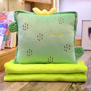 Gấu Bông Có Mền 3in1 Xương Rồng Xanh