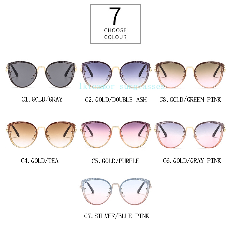 Kính mắt mèo màu gradient cổ điển thương hiệu Ý 2019