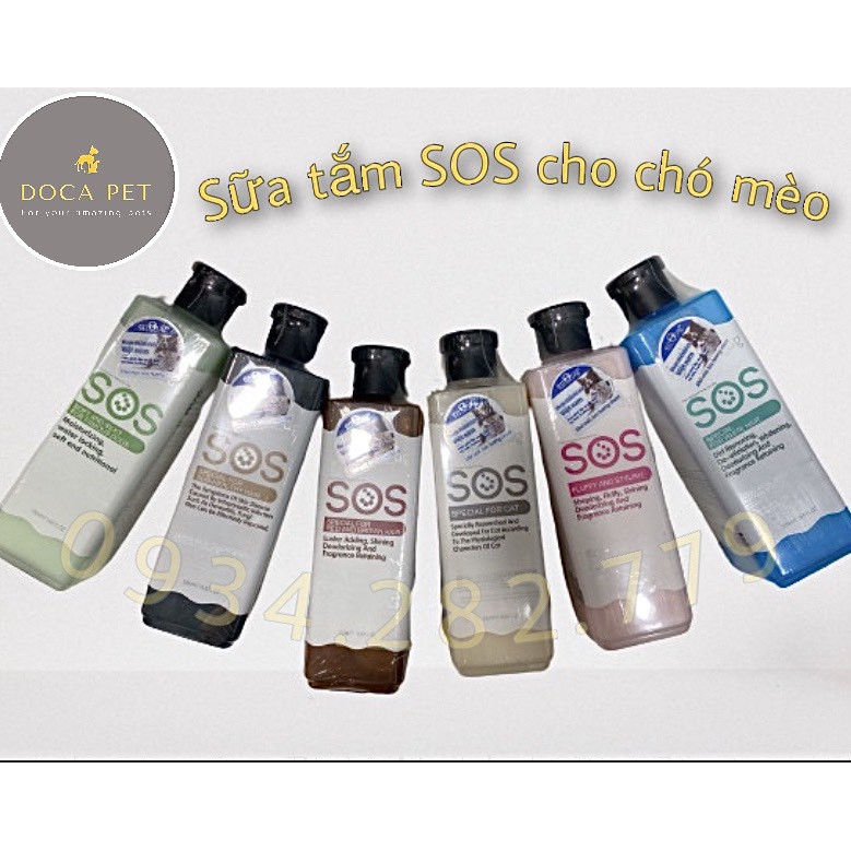 Sữa Tắm Sos cho chó mèo 365ml