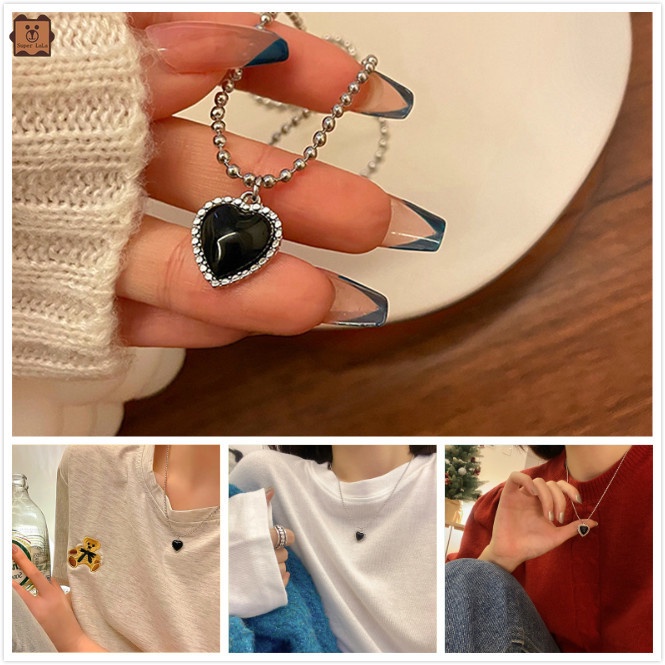 1 Vòng Cổ Mặt Trái Tim Thời Trang Cá Tính