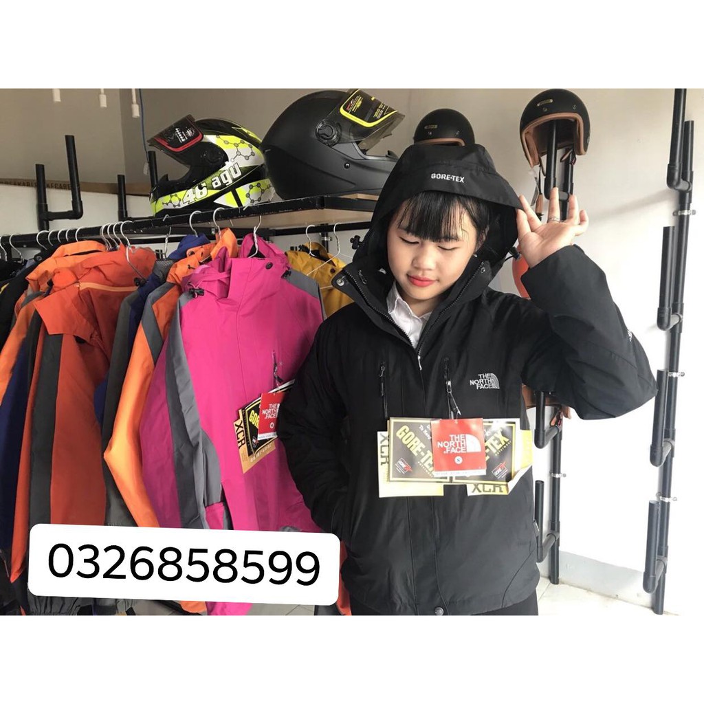 [BIG SALE SIZE S] áo 3 lớp the north face lót nỉ tháo rời MÀU FULL ĐEN