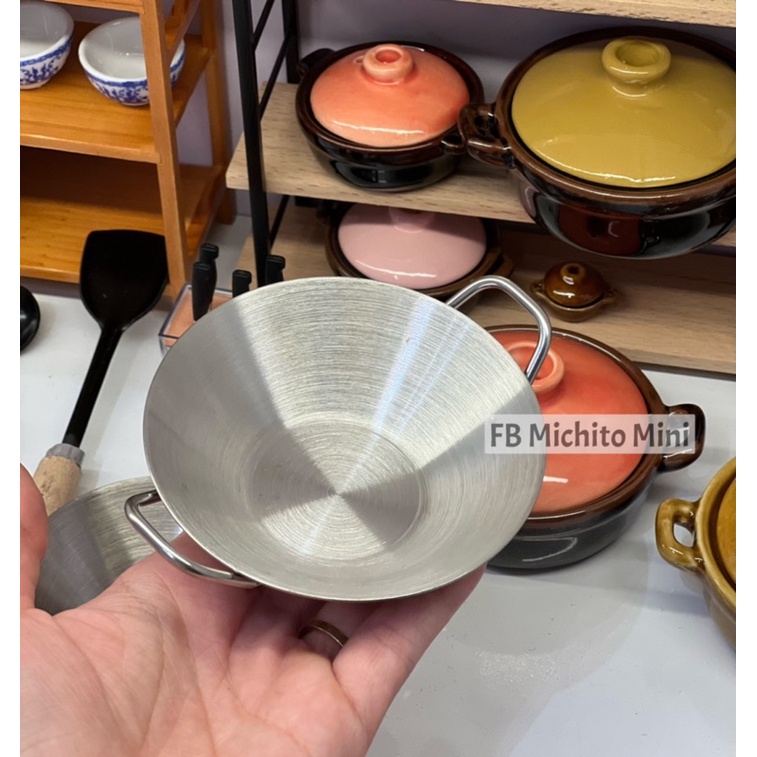 Chảo mini Thép không gỉ cho nấu ăn mini -Chảo Thép 304