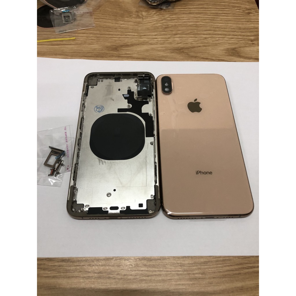 Khung sườn, nắp lưng iPhone  XS Max  ( nút nguồn , nút volume , nút gạt rung , khay sim )