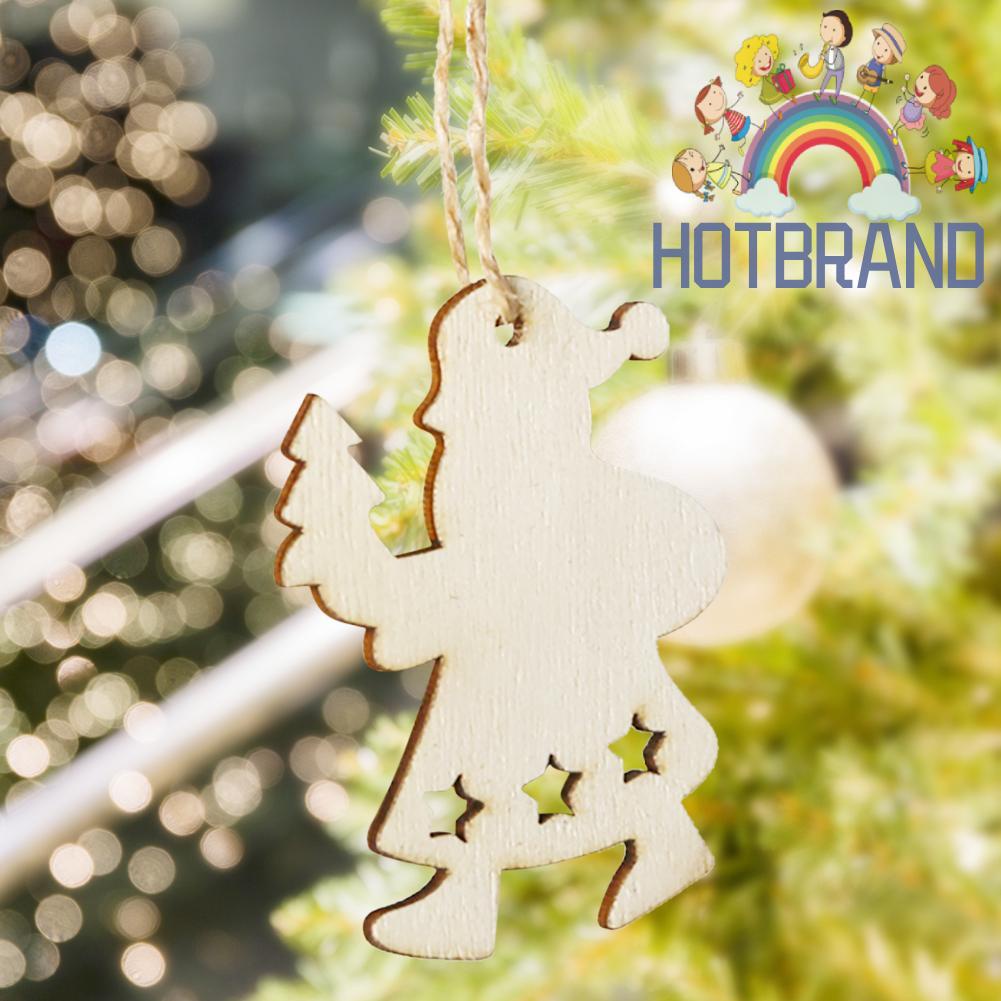 Set 3 phụ kiện gỗ treo trang trí cây thông Noel