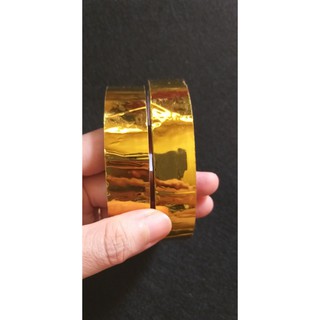 100 met băng keo vàng 2cm, băng dính, băng keo sáp vàng làm cây hoa, trang trí cây kim tiền