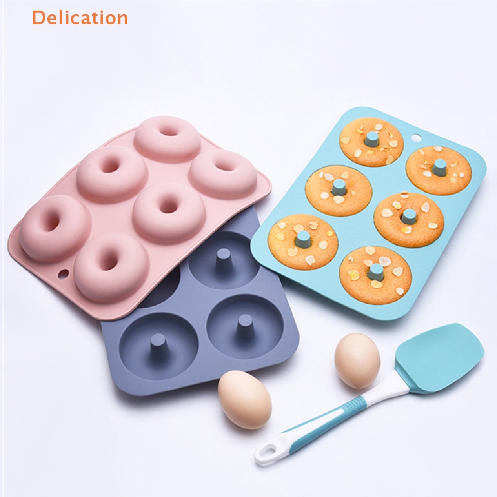 1 Khuôn Silicone Làm Bánh Donut 6 Lỗ Tiện Dụng
