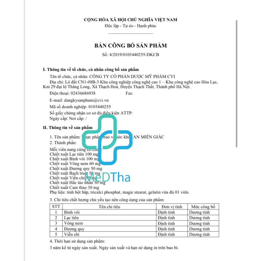 An Miên Giấc - Giúp Ngủ Ngon, Ngủ Sâu Giấc, Hỗ Trợ Giảm Mất Ngủ, Căng Thẳng, Hồi Hộp (Hộp 40 viên) [Chính hãng]