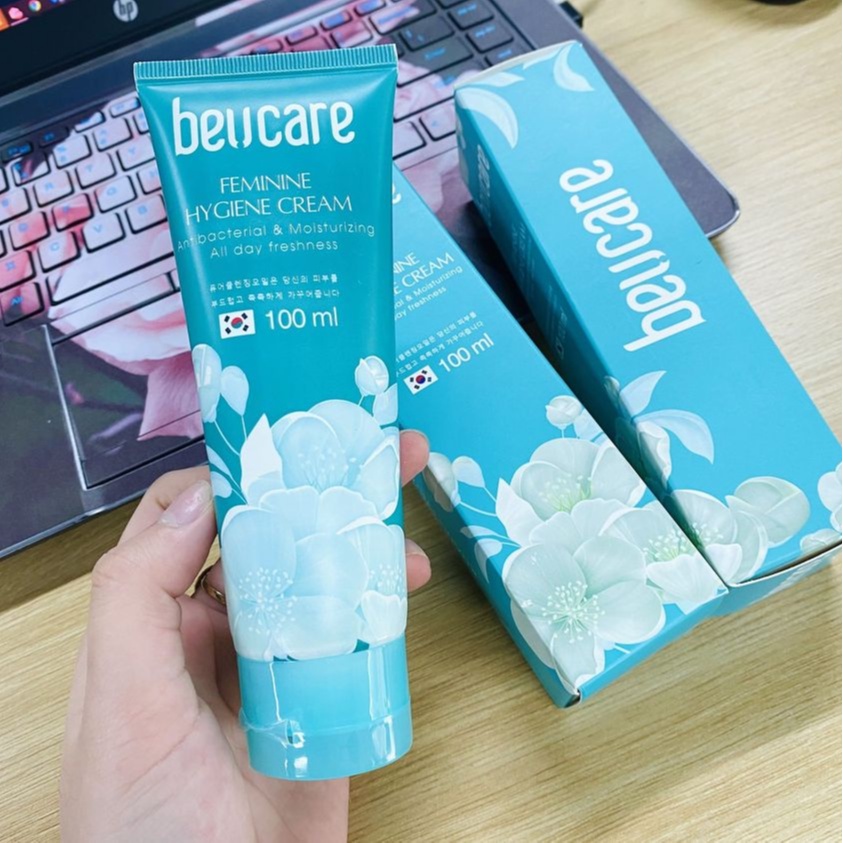 KEM VỆ SINH PHỤ NỮ KHÁNG KHUẨN VÀ DƯỠNG ẨM BEUCARE FEMINIE HYGIENE CREAM 100ML CHÍNH HÃNG - 12436
