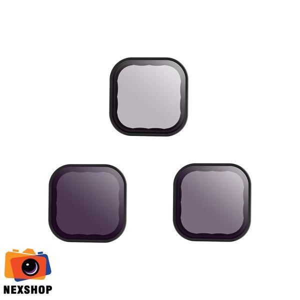 Bộ 3 Filter ND8/ND16/ND32 cho GoPro Hero 10/9 Black | Chính hãng Telesin