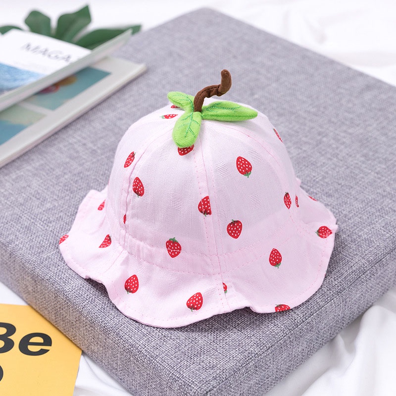 Mũ Cotton Mềm Chống Nắng Thời Trang Xuân Hè Cho Bé Gái