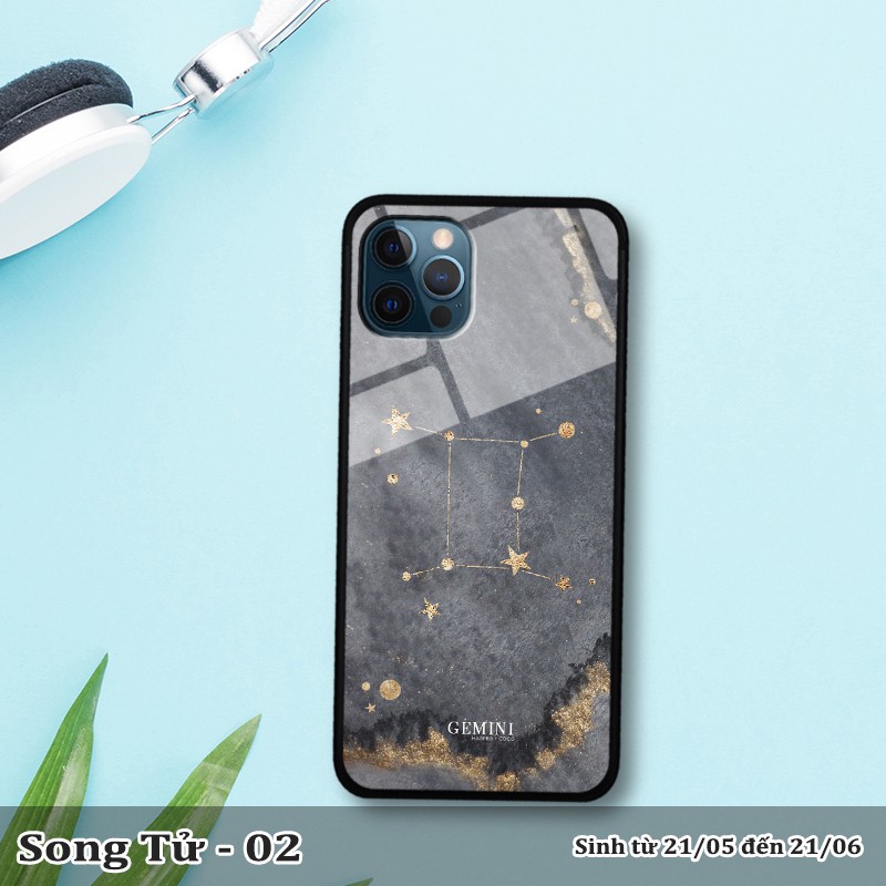 Ốp kính iPhone 12 Pro Max in cung hoàng đạo