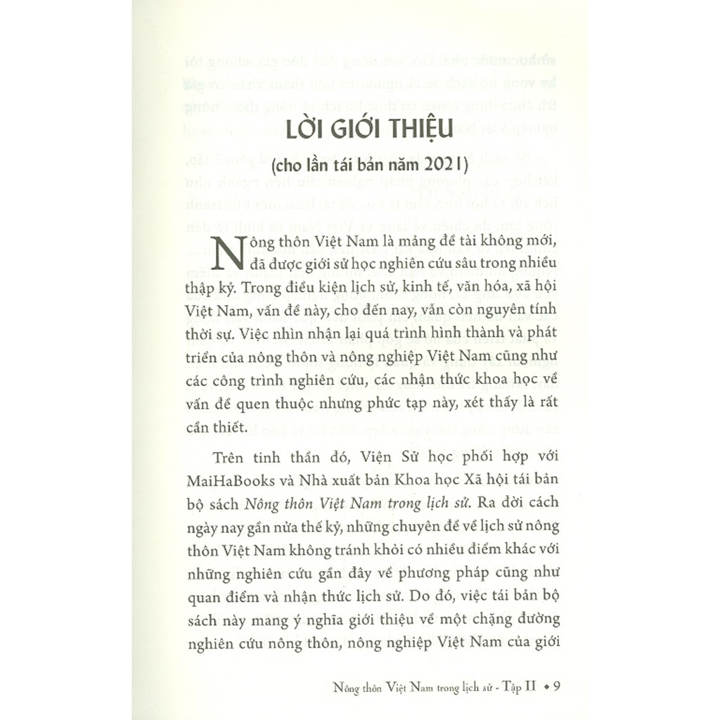 Sách - Nông Thôn Việt Nam Trong Lịch Sử - Tập II