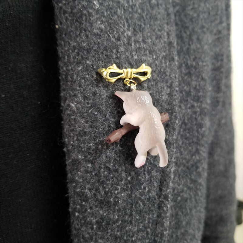 Huy Hiệu Cài Áo Hình Mèo Dễ Thương