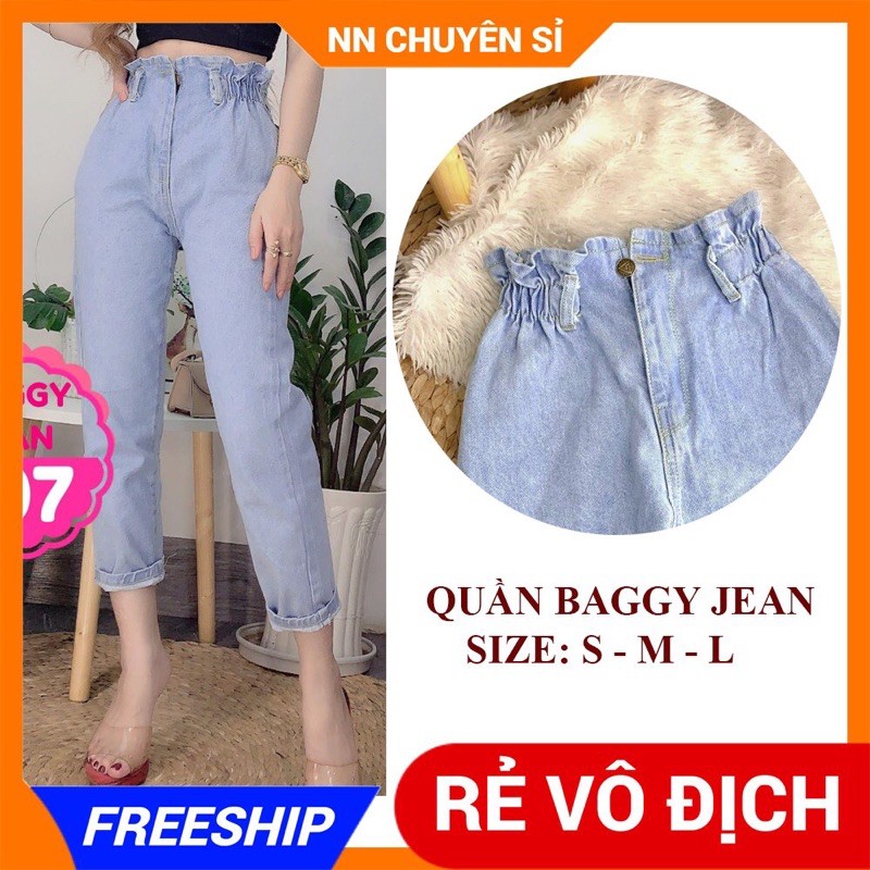 QUẦN BAGGY JEAN LƯNG THUN CỰC CHẤT (BJK107) ⚡100% ẢNH THẬT⚡