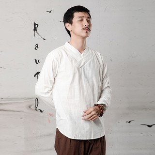 Áo đũi dài tay cổ chéo Rough