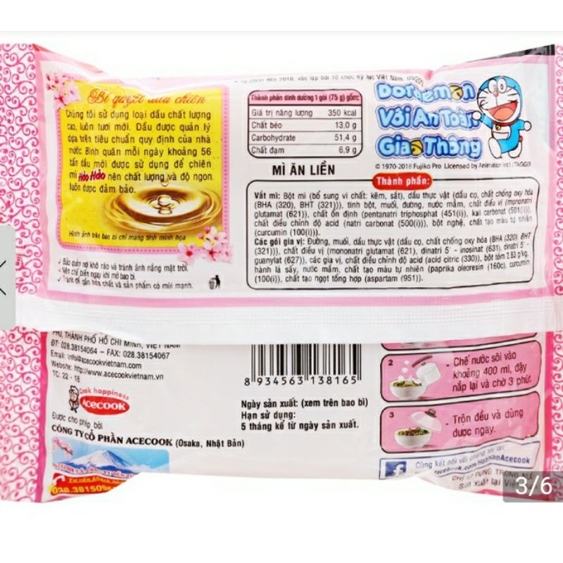MÌ Hảo Hảo tôm chua cay Ace cook thùng gói 75/g(30gói) | BigBuy360 - bigbuy360.vn