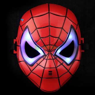Mặt nạ siêu nhân nhện Spiderman - Iroman - hải tặc - America - Khổng lồ xanh Hulk có đèn cho bé trai hoá trang HALLOWEEN