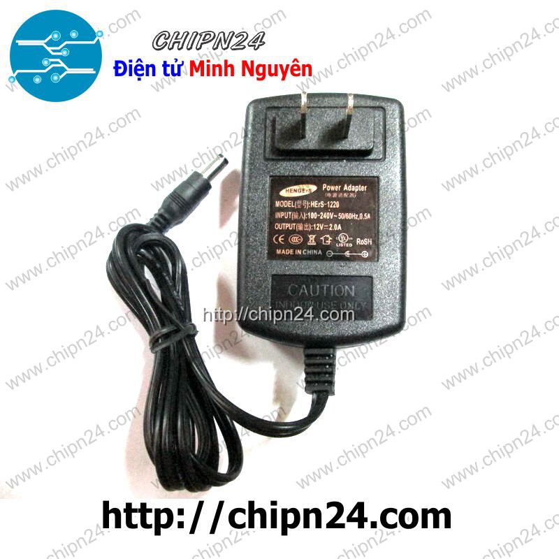 [1 CỤC] Nguồn Adapter 12V 2A (Hàng Tốt)