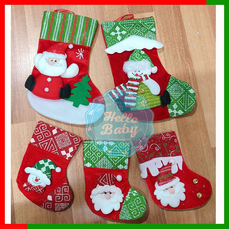 Tất Noel trang trí giáng sinh (2size)