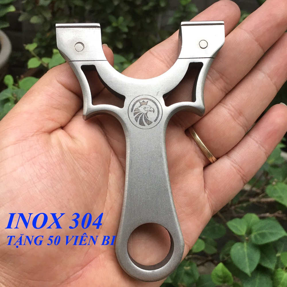 Ná cao su làm bằng INOX 304-ƯNG VƯƠNG-KÈM 1 DÂY THUN VÀ 50 VIÊN BI,1 LỤC GIÁC