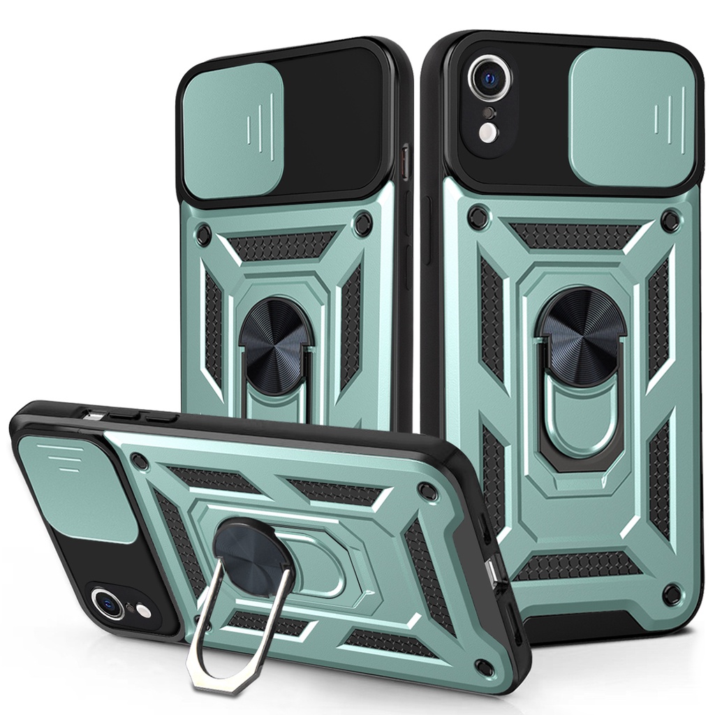 Ốp Điện Thoại TPU + PC Cứng Có Nhẫn Đỡ Trượt Cho iPhone XS X XS Max XR 8 Plus 7 Plus 7 8 SE 2020 6 Plus