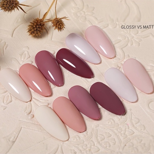 Sơn gel AS sơn nail Sơn móng tay gel dùng máy hơ gel các tone hồng nude kem nude hồng tím vỏ đỗ NAIL SUZY mã BTC 15ml