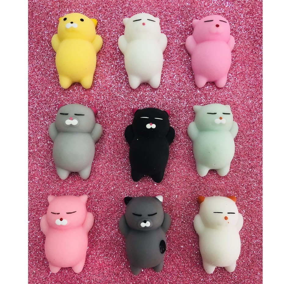 [Mèo Bụng Bự] Squishy mochi dễ thương giải trí xả stress, mềm bóp đã-Squishy Mochi Hình Thú Dễ Thương