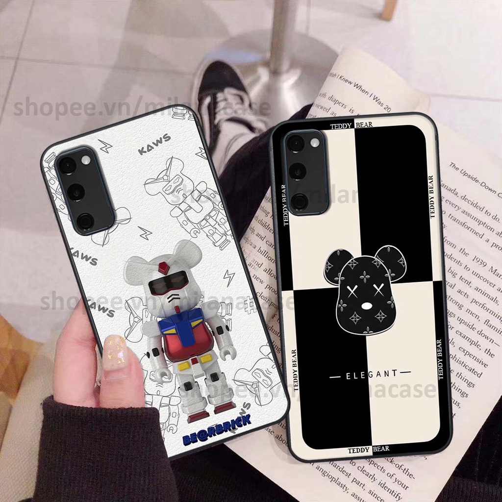 Ốp Samsung S20 Fe gấu be@rBrick gấu Teddy Kaws siêu đẹp, phong cách, cá tính